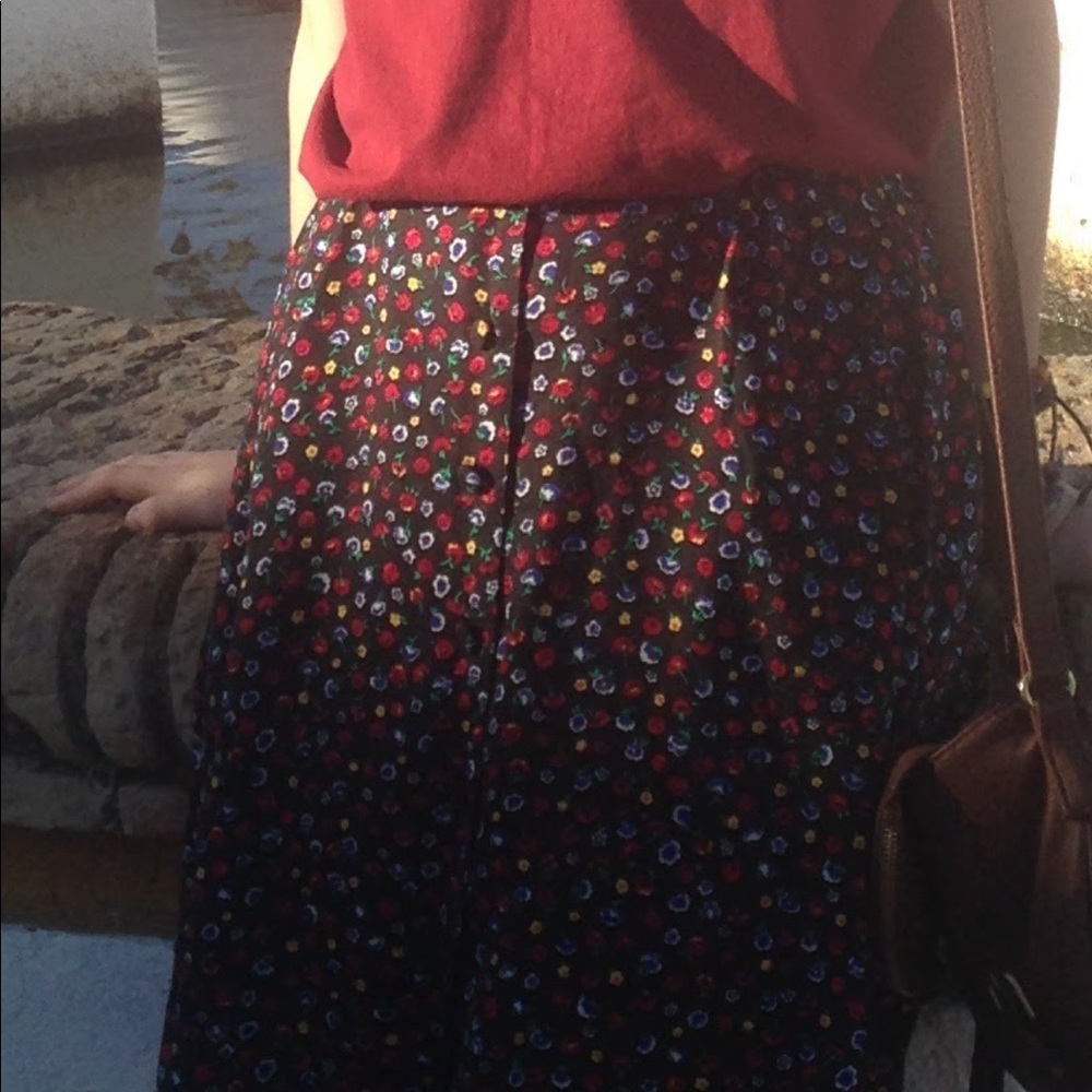 Vintage Sag Harbor Petite Floral Skirt